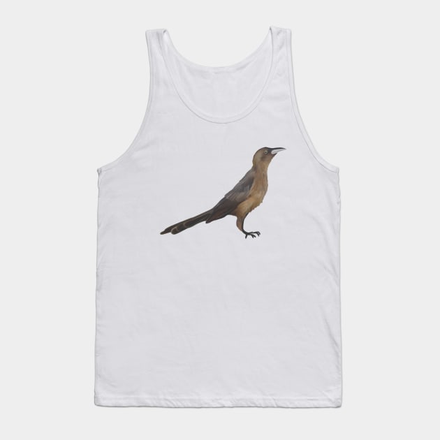 Long Tailed Grackle Tank Top by ScribbleStudioni